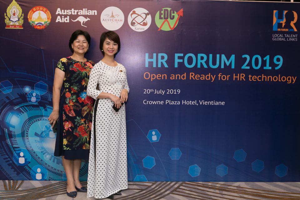 Đại diện OCD tham luận tại Diễn đàn nguồn nhân lực 2019 "Open and Ready for HR Technology" tổ chức tại Vientiane, Laos