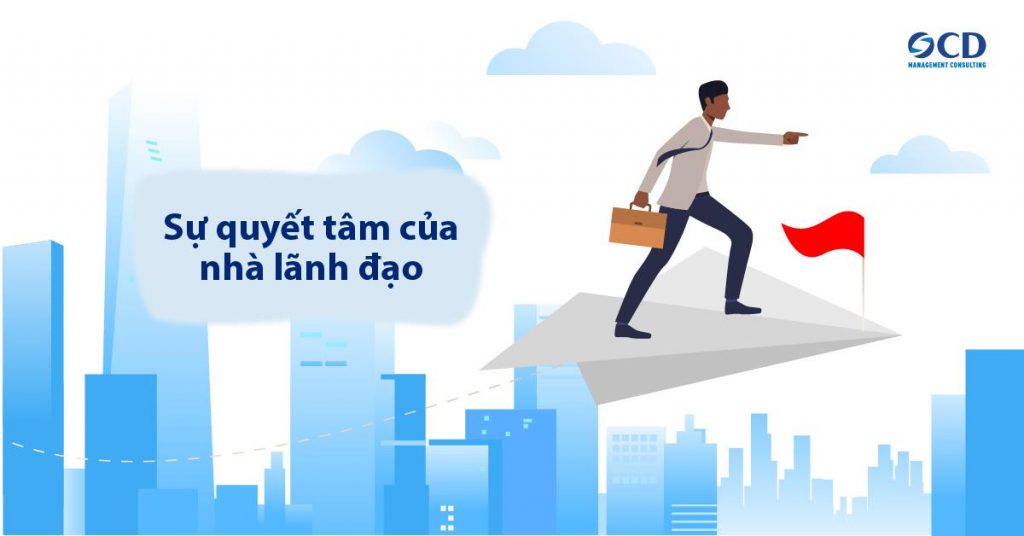 Coi sự thành công của một dự án là 100% thì sự quyết tâm của nhà lãnh đạo là yếu tố chiếm 50% thành công của toàn dự án