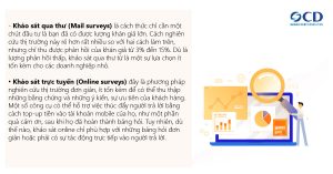 Khảo sát qua thư và khảo sát trực tuyến