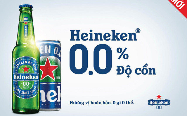 Heineken ra mắt bia 0 độ