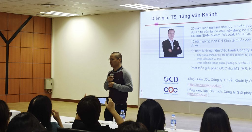 Ông Tăng Văn Khánh - Tổng Giám đốc Công ty Tư vấn Quản lý OCD đồng thời là thành viên sáng lập Công ty Giải pháp Công nghệ OOC