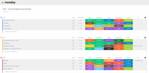 Monday.com cho phép bạn tạo bảng công việc, quản lý dự án và lịch trình