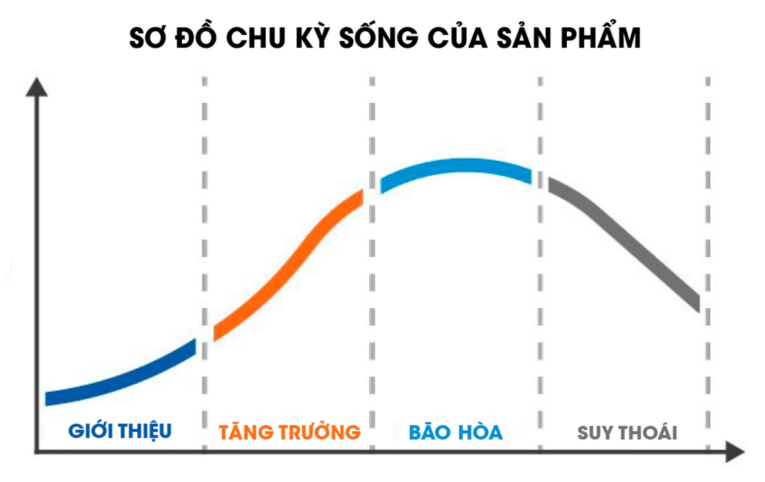 Các giai đoạn trong chu kỳ sống của sản phẩm