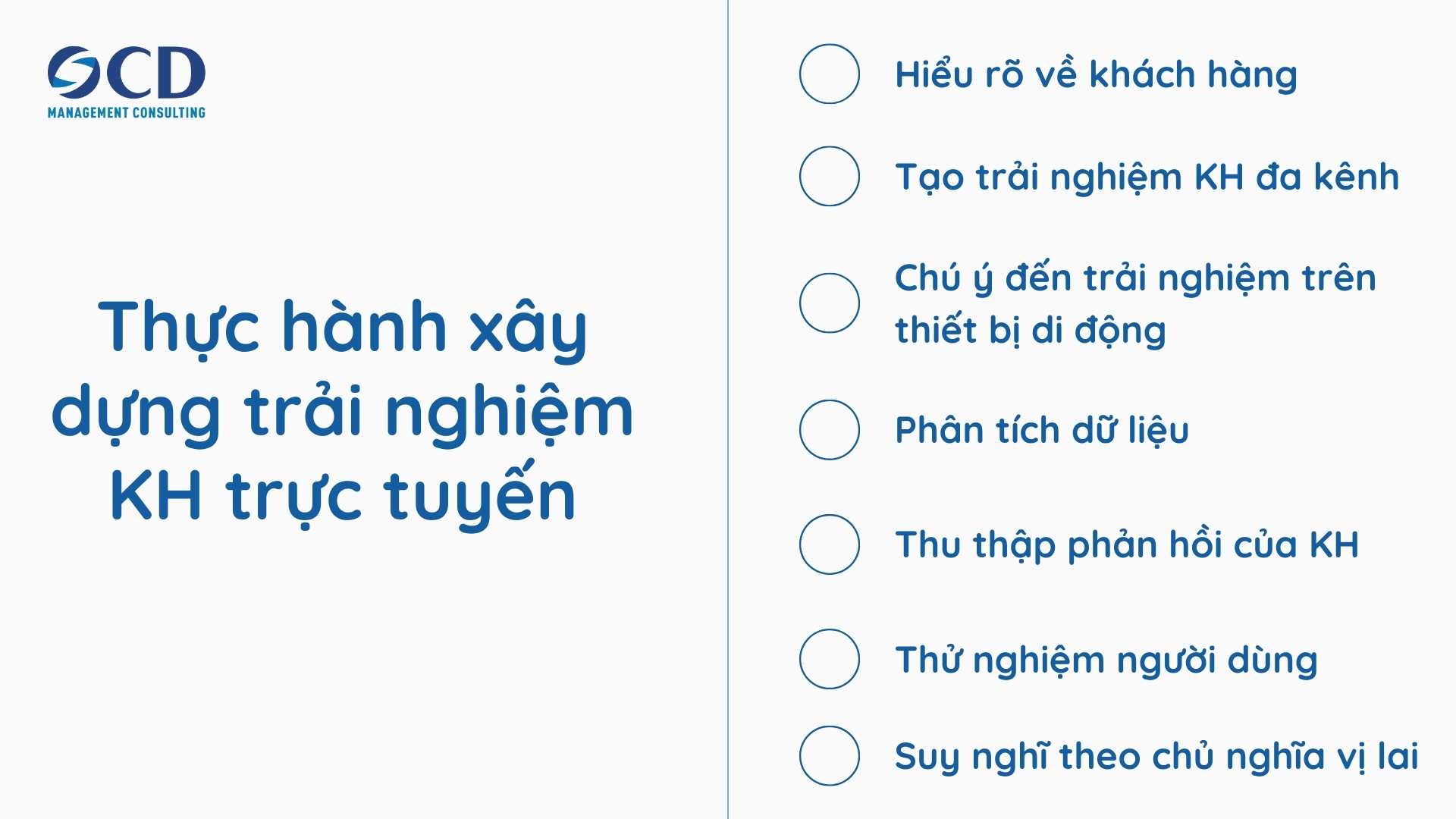 thực hành xây dựng trải nghiệm khách hàng trực tuyến