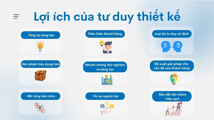 lợi ích tư duy thiết kế