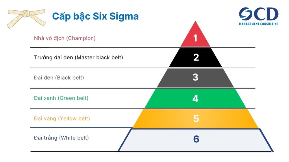 các cấp bậc six sigma