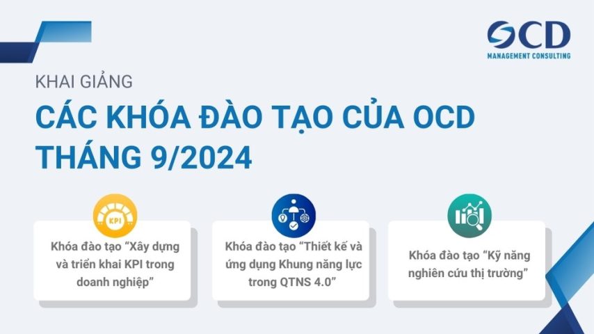 khai giảng các khóa đào tạo của ocd tháng 9 2024