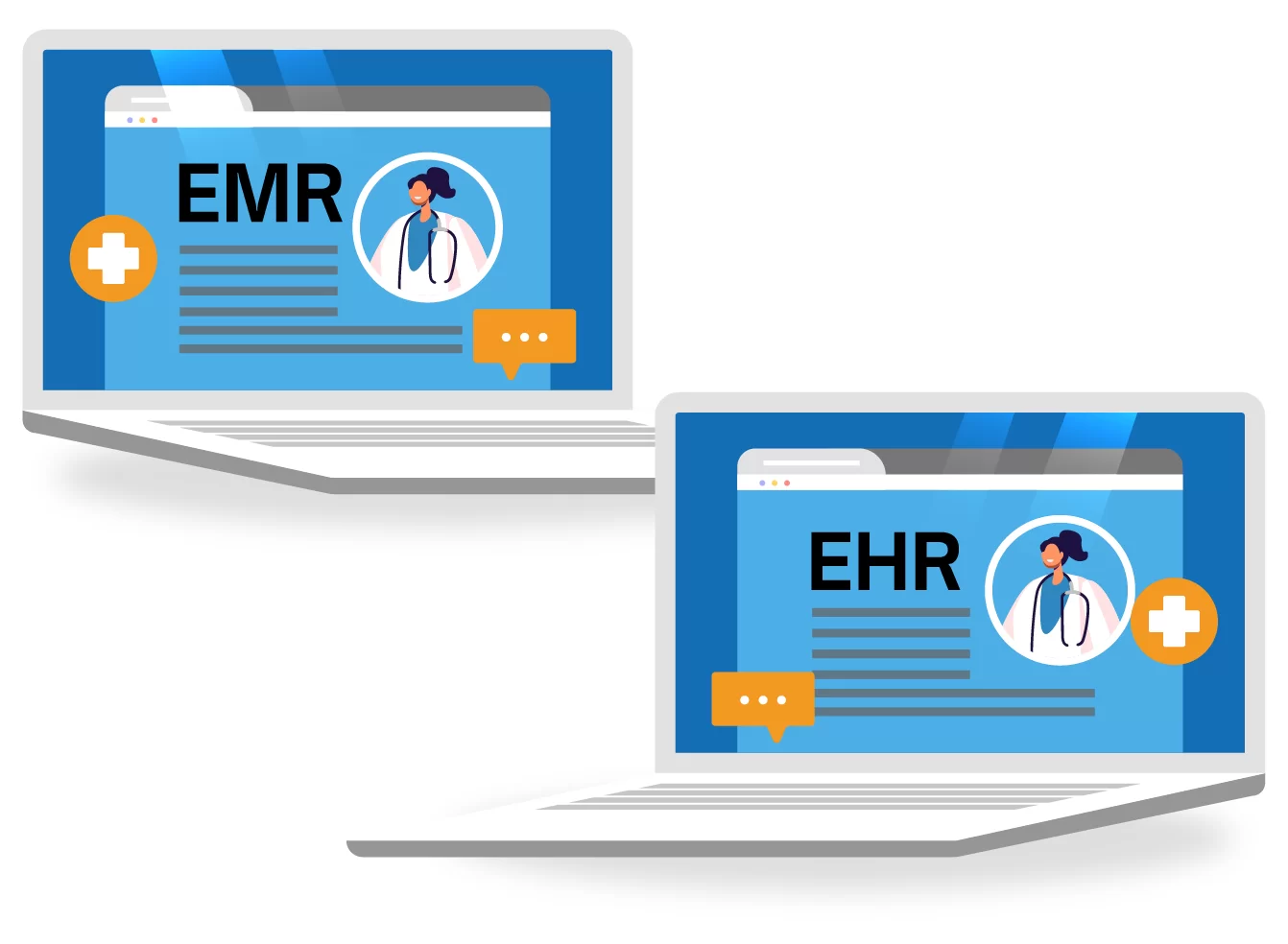 ehr với emr