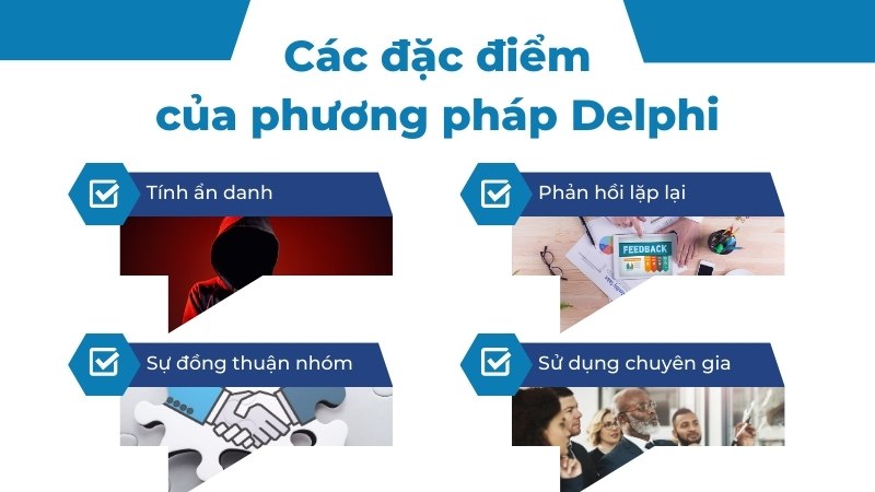 đặc điểm của phương pháp delphi