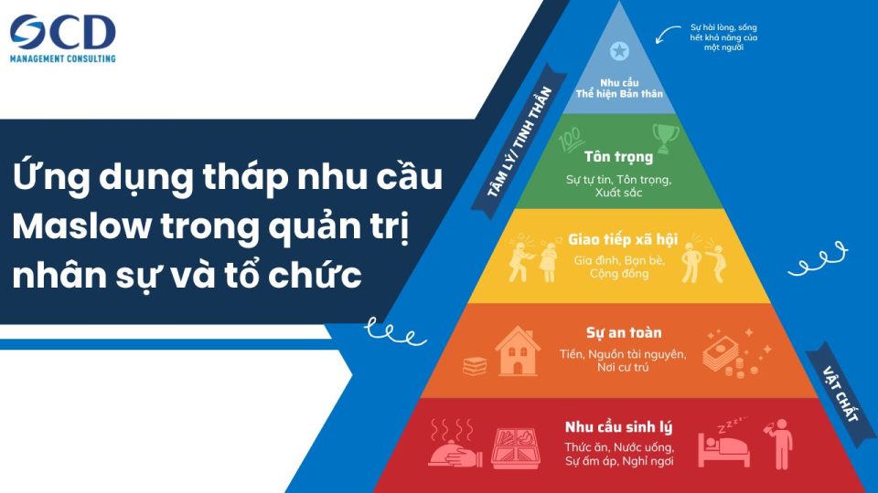 Ứng dụng tháp nhu cầu Maslow trong quản trị nhân sự và tổ chức