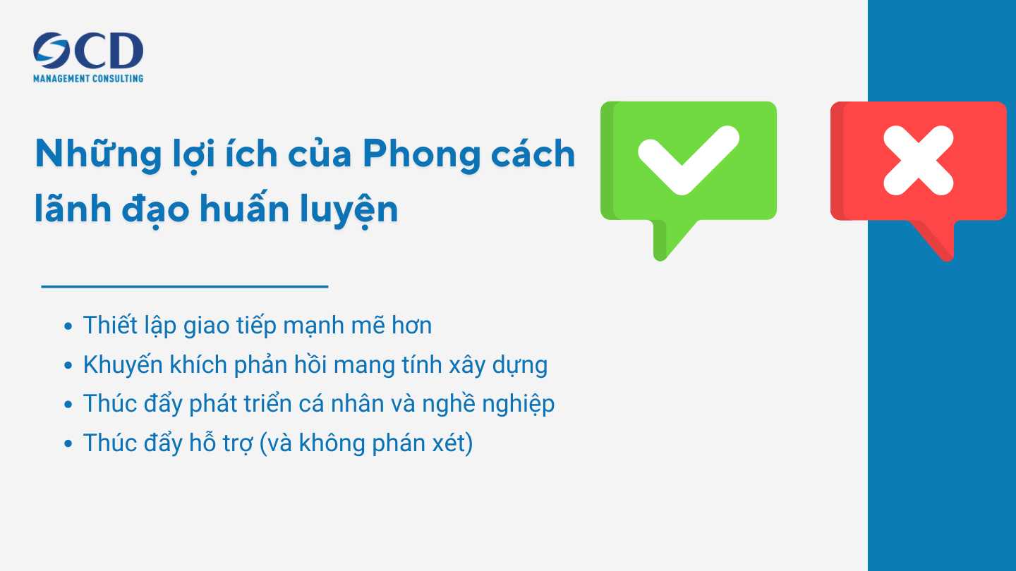 lợi ích của phong cách lãnh đạo huấn luyện