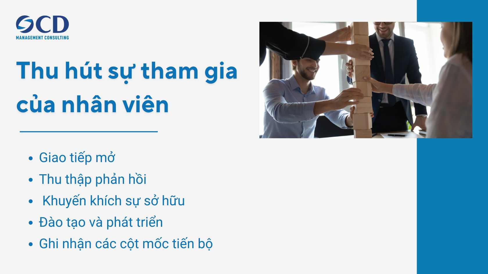 thu hút sự tham gia của nhân viên