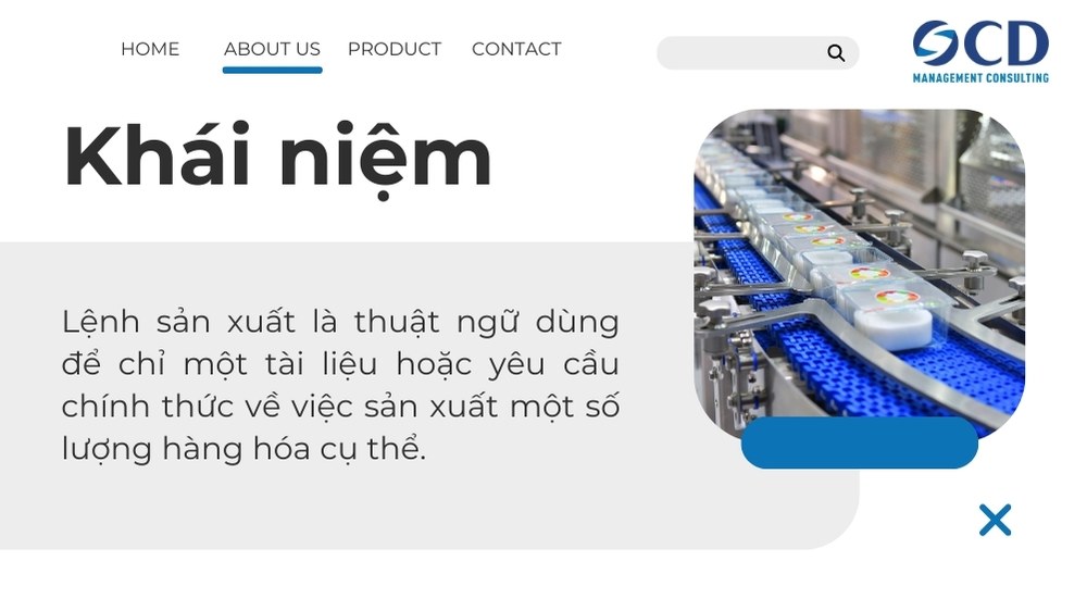 khái niệm lệnh sản xuất