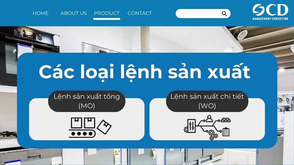 các loại lệnh sản xuất chính