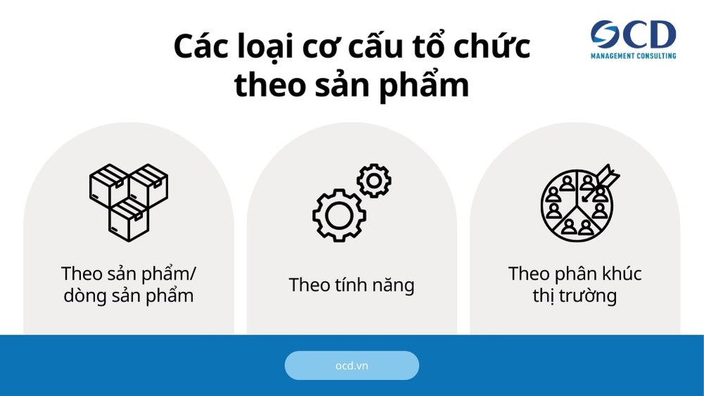 phân loại cơ cấu tổ chức theo sản phẩm