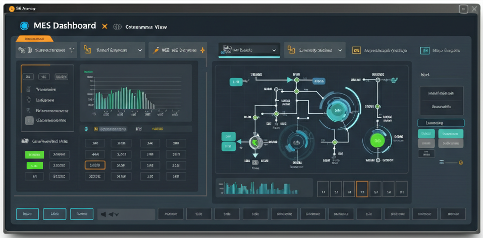 Báo cáo quản lý sản xuất - MES Dashboard