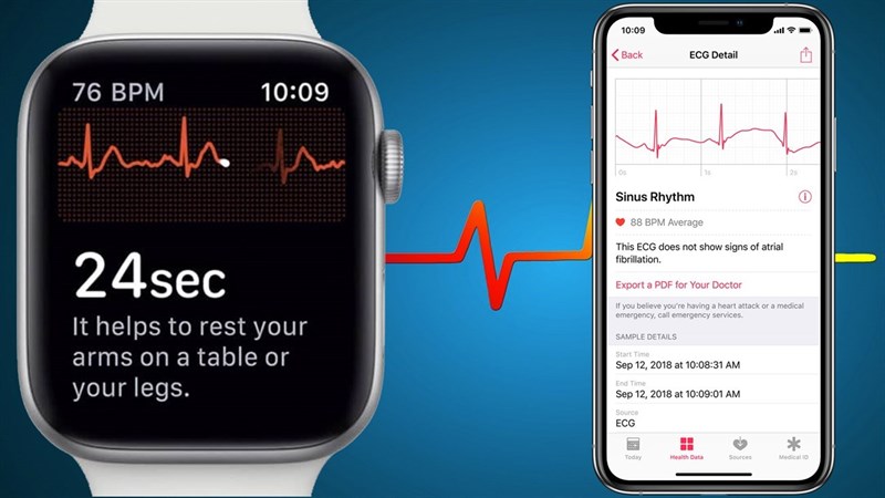 Cảm biến nhịp tim trên đồng hồ thông minh
