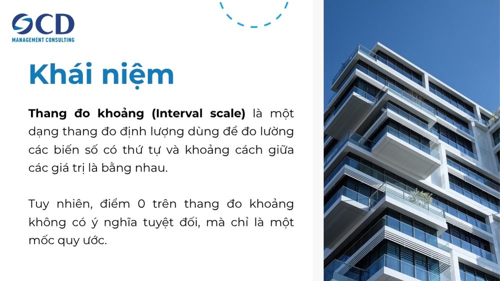 khái niệm thang đo khoảng