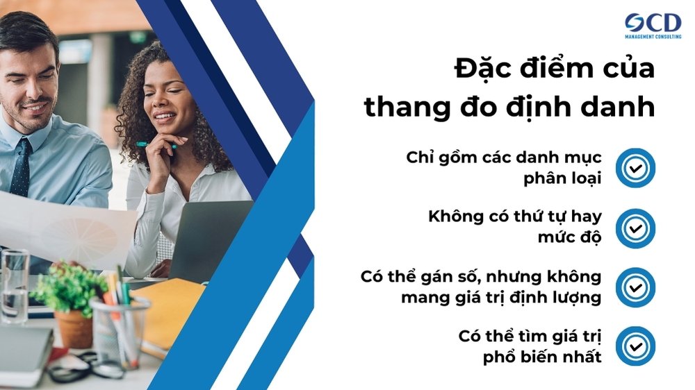 đặc điểm của thang đo định danh