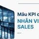 mẫu kpi cho nhân viên sales