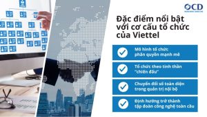 đặc điểm chính của cơ cấu tổ chức của viettel