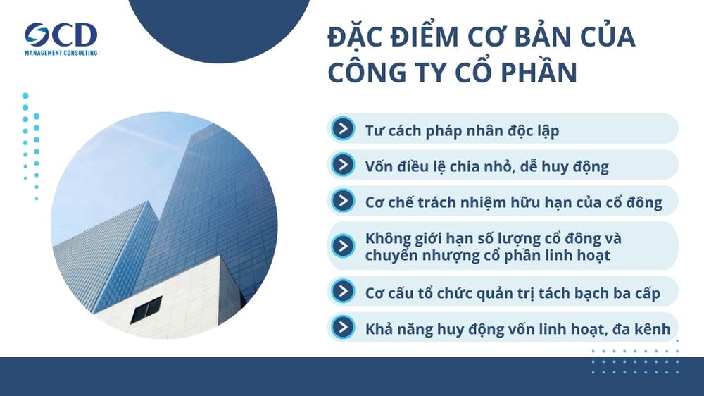 đặc điểm cơ bản của công ty cổ phần