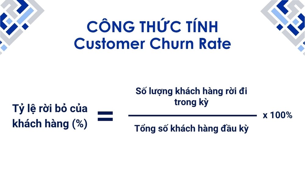 công thức customer churn rate