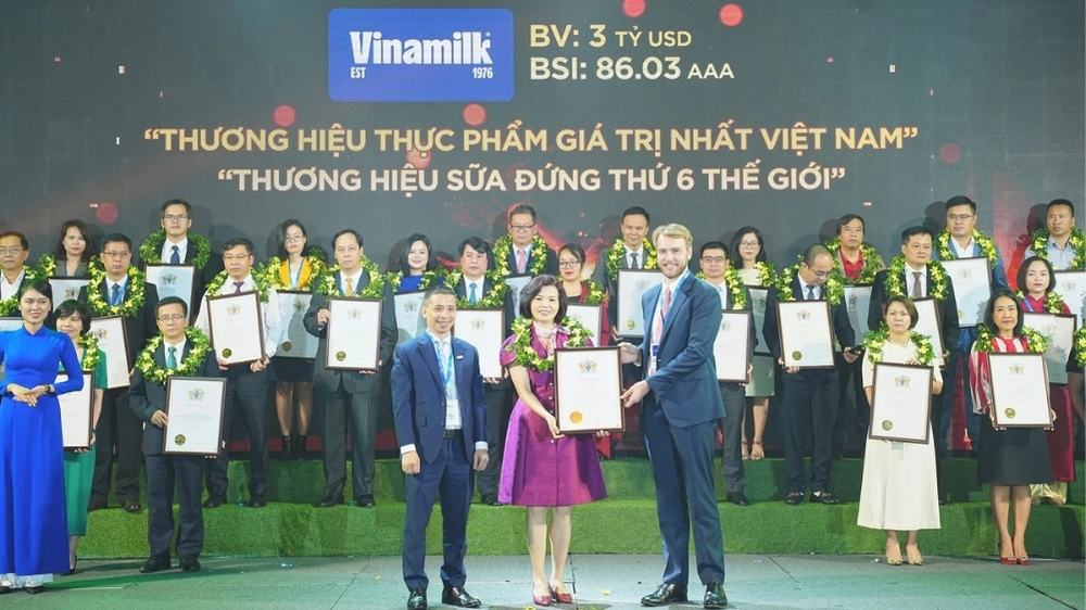 giá trị thương hiệu của vinamilk