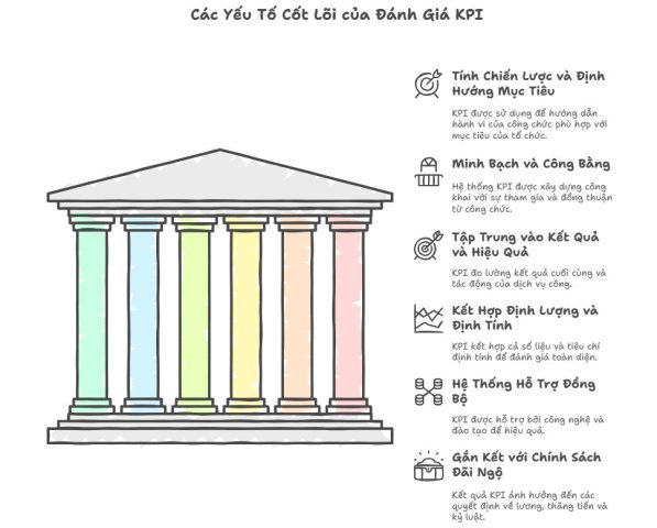 Yếu tố cốt lõi của đánh giá KPI công chức theo kinh nghiệm quốc tế