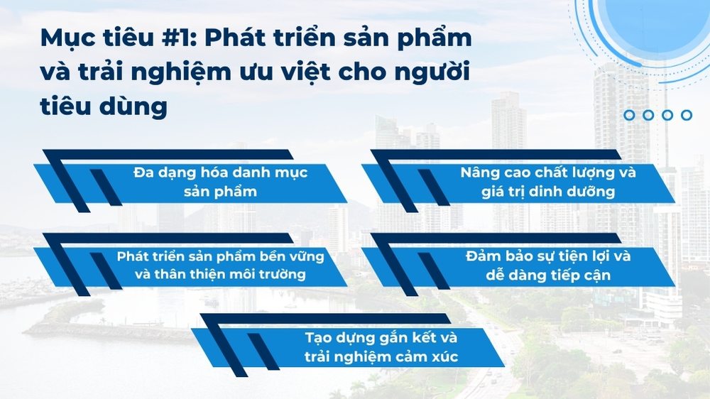 mục tiêu phát triển sản phẩm và tối ưu trải nghiệm