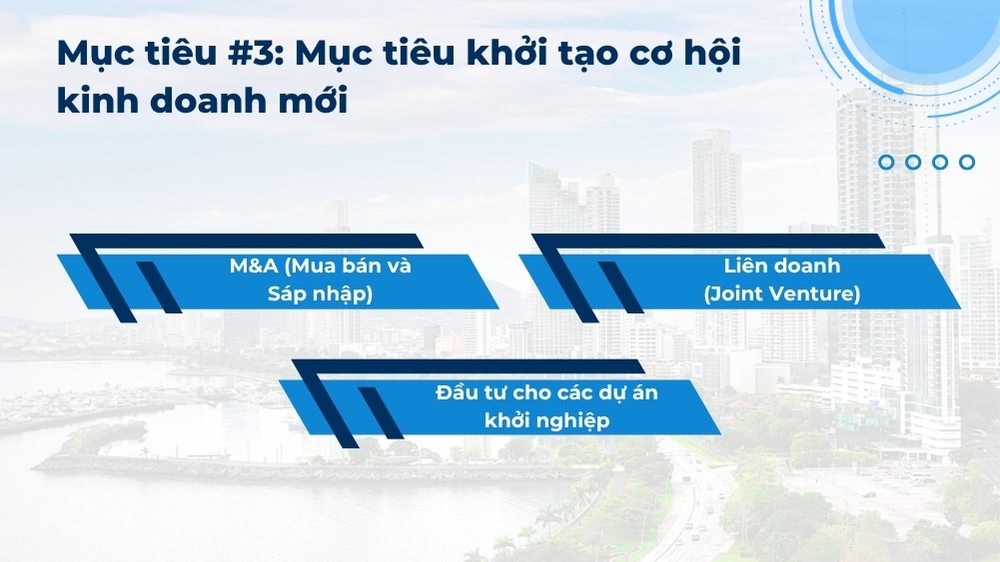 mục tiêu khởi tạo cơ hội kinh doanh mới