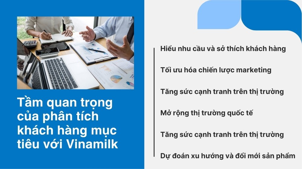 tầm quan trọng của phân tích khách hàng mục tiêu với vinamilk