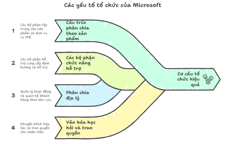 Mô hình Cơ cấu tổ chức của Microsoft