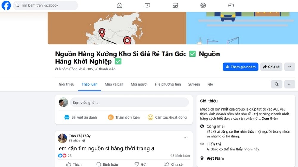 hội nhóm trên facebook