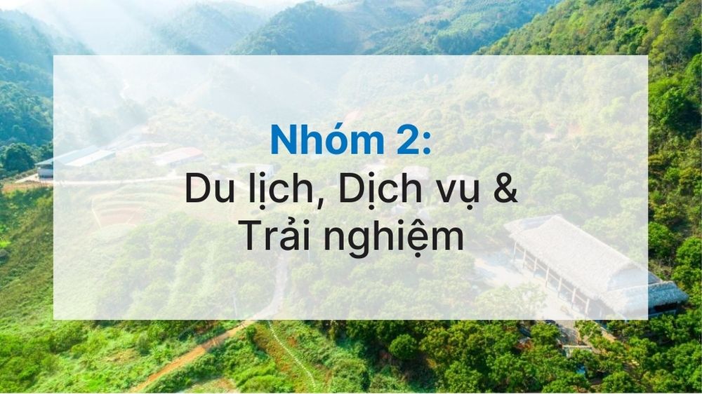 Nhóm 2: Du lịch, Dịch vụ & Trải nghiệm