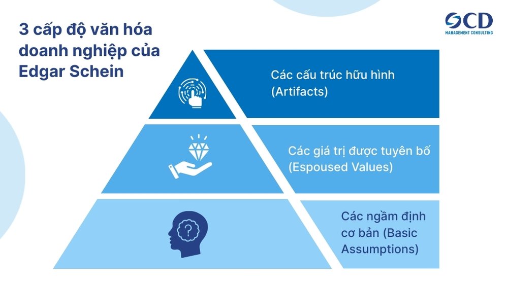 3 cấp độ của văn hóa doanh nghiệp