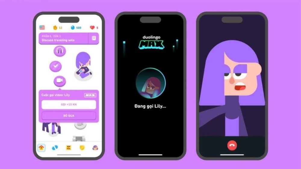 ứng dụng AI chatbot trong marketing của Doulingo