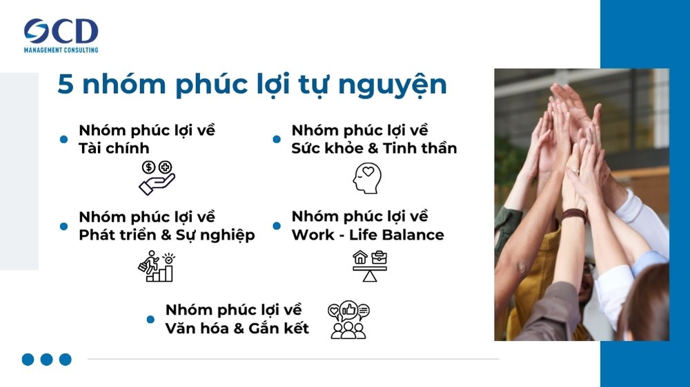 5 nhóm phúc lợi tự nguyên