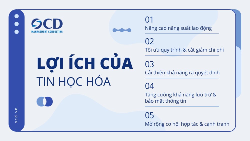 5 lợi ích của vượt trội Tin học hóa