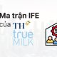 Ma trận IFE của TH True Milk