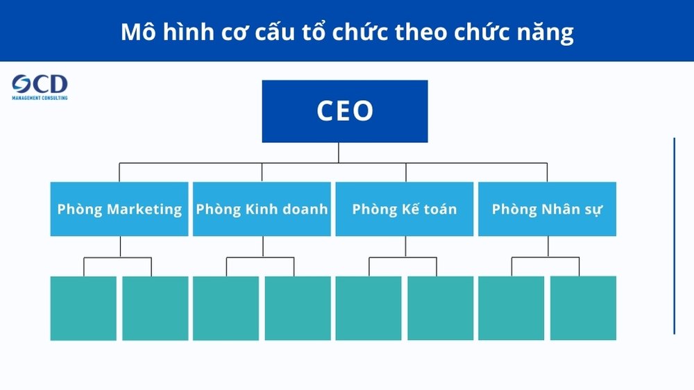 Mô hình cơ cấu tổ chức theo chức năng