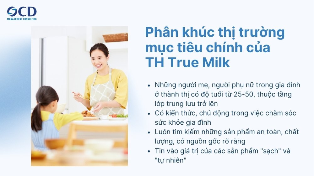 Phân khúc thị trường mục tiêu của TH True Milk
