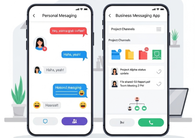 The Differences between Personal vs Business Messaging Apps