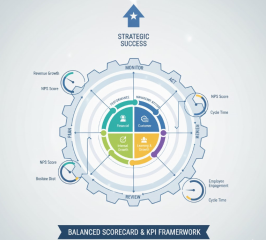 Application of BSC and KPI in performance management