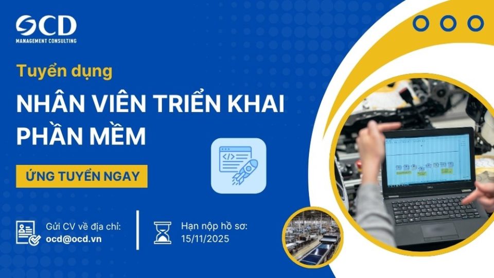 OCD tuyển dụng nhân viên triển khai phần mềm
