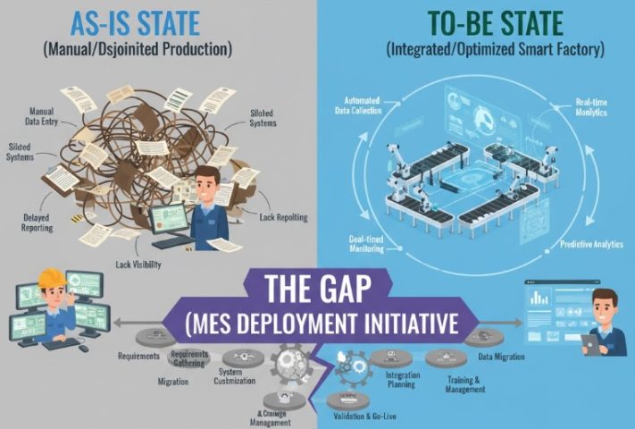 Phân tích khoảng cách (Gap Analysis) giữa trạng thái 'As-Is' và 'To-Be'