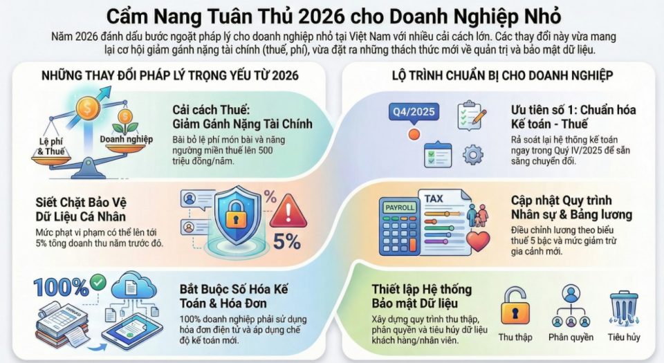 Cẩm nang tuân thủ 2026 cho doanh nghiệp nhỏ