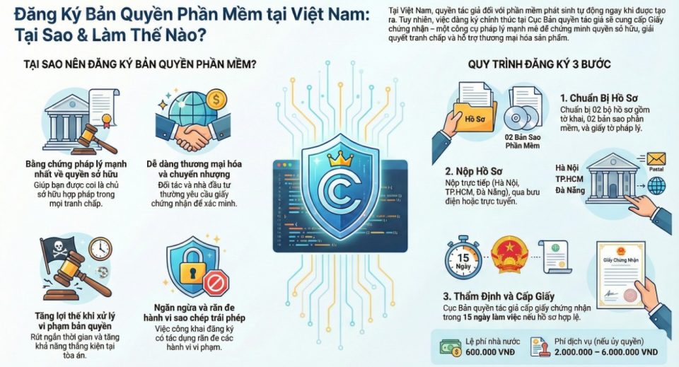 Đăng ký bản quyền tác giả phần mềm
