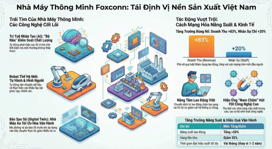 Foxconn triển khai nhà máy thông minh tại Việt nam