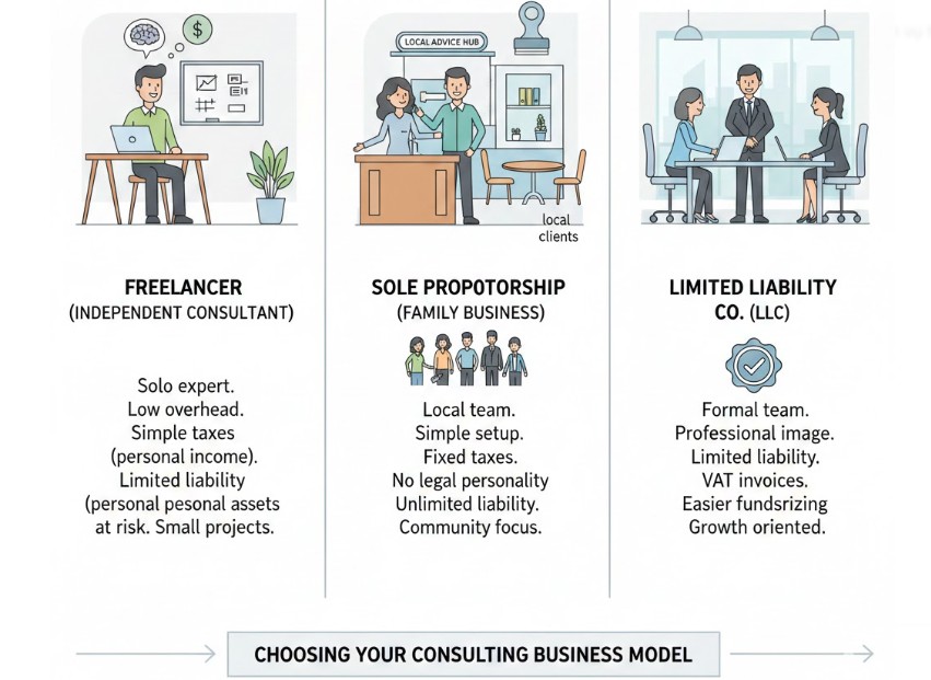 Lựa chọn hình thức doanh nghiệp cho dịch vụ hỗ trợ doanh nghiệp